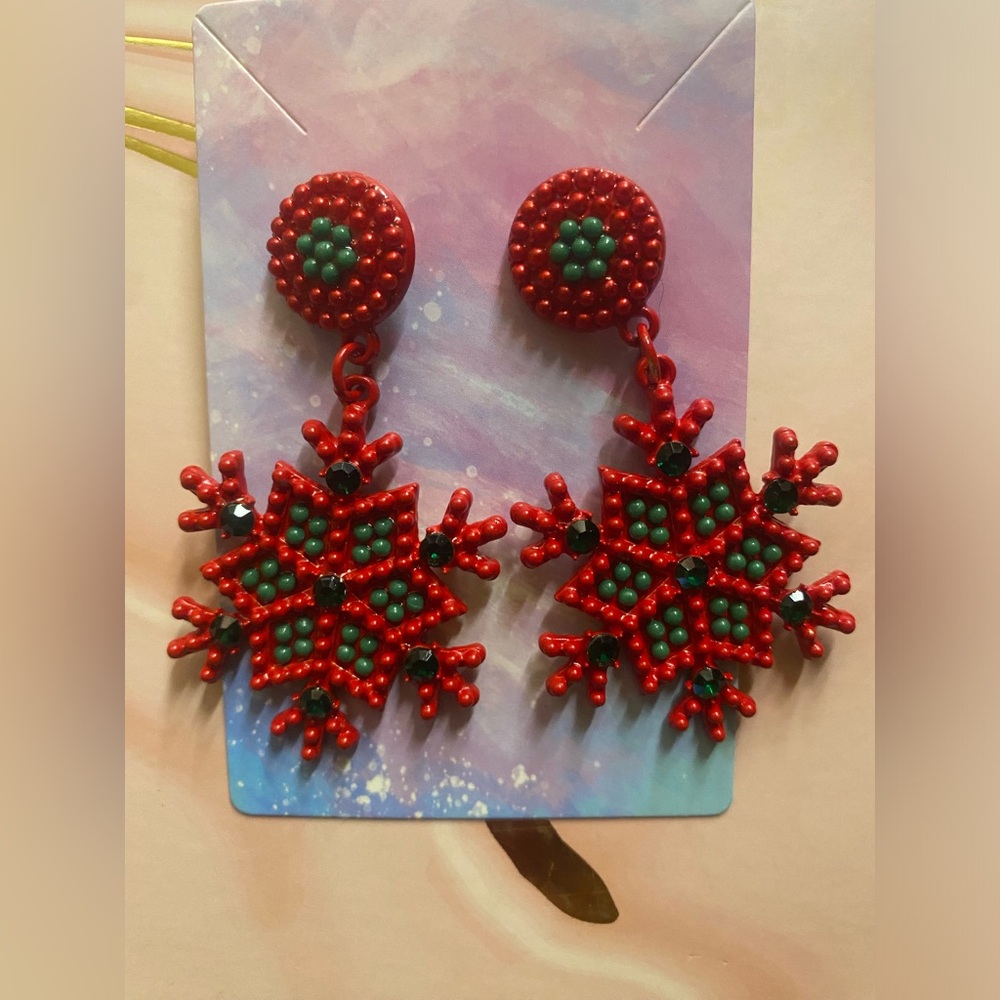 Snowflake earrings